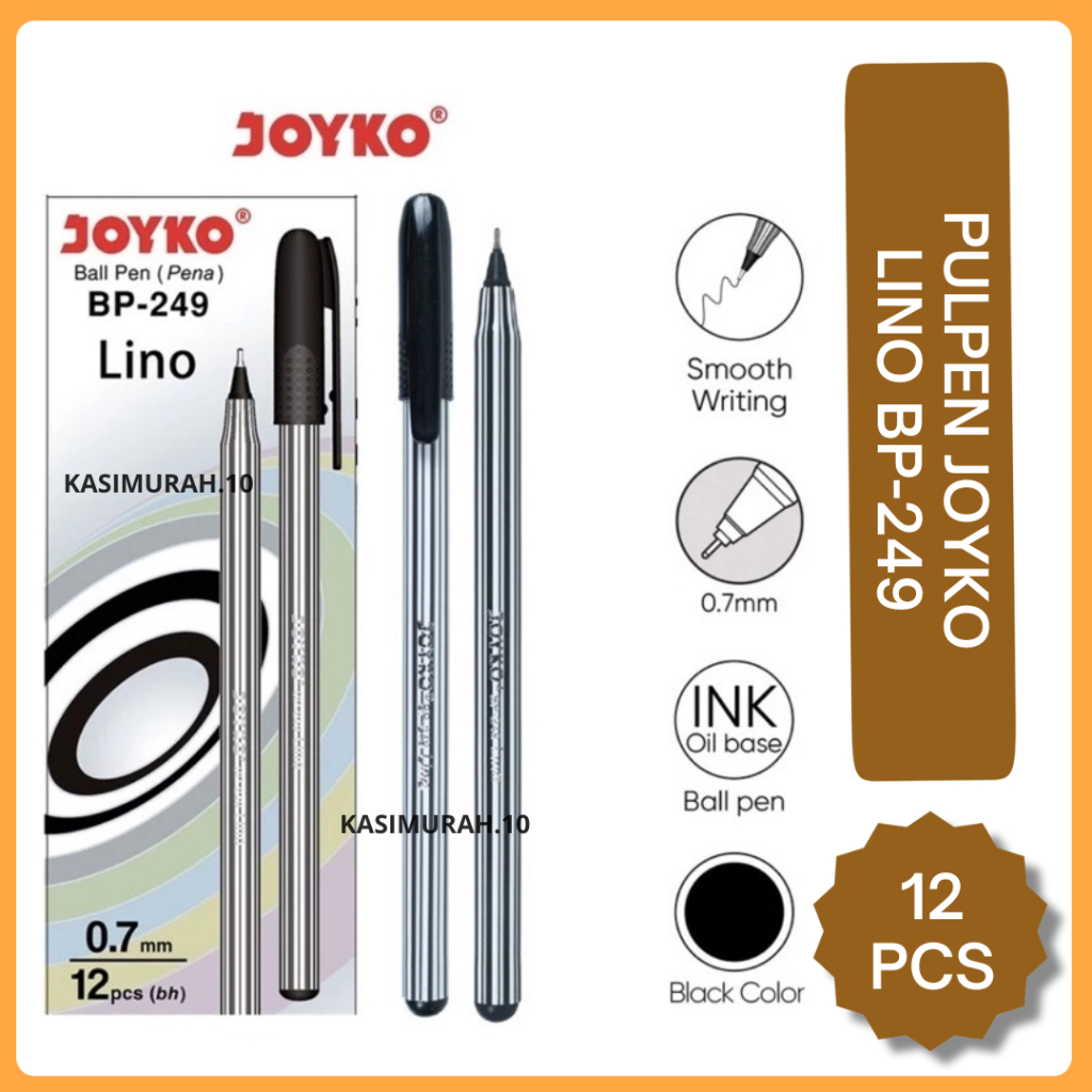 

Pulpen Joyko Lino BP-249 (1 Pak/12 PCS)