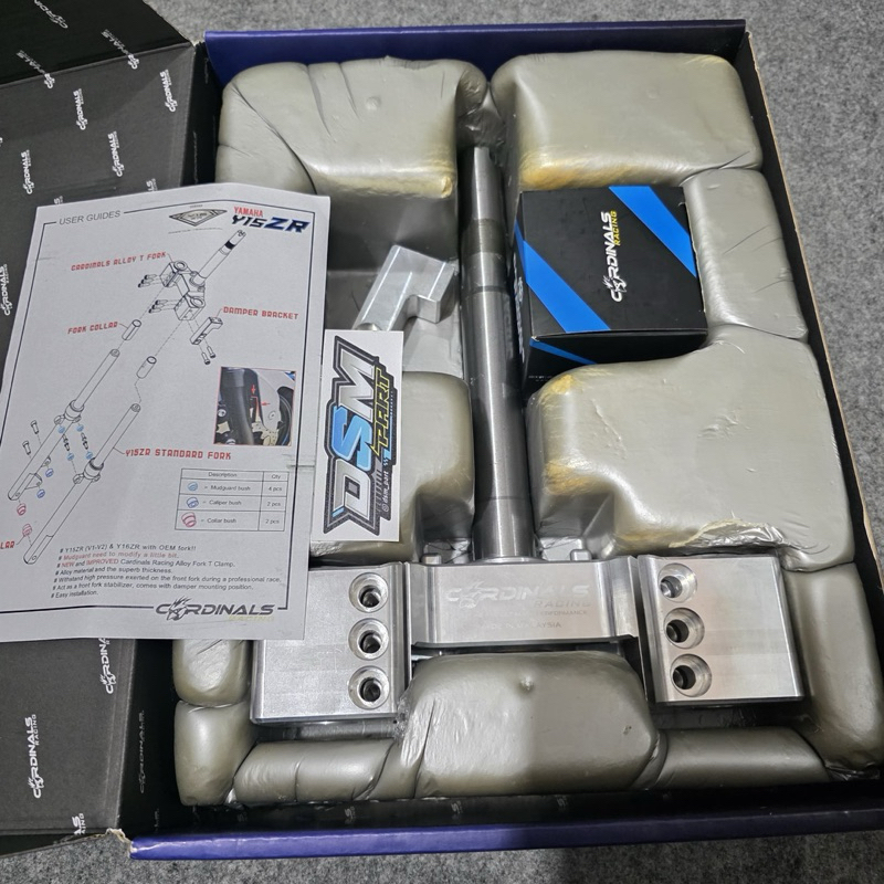 segitiga stang T stang bawah CARDINALS Racing ORIGINAL ALMUNIUM FORGED MX KING 150 / Y15ZRL STANDAR 