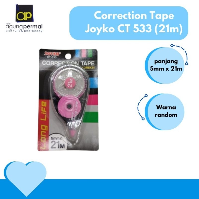 Correction Tape Joyko CT 533 21m