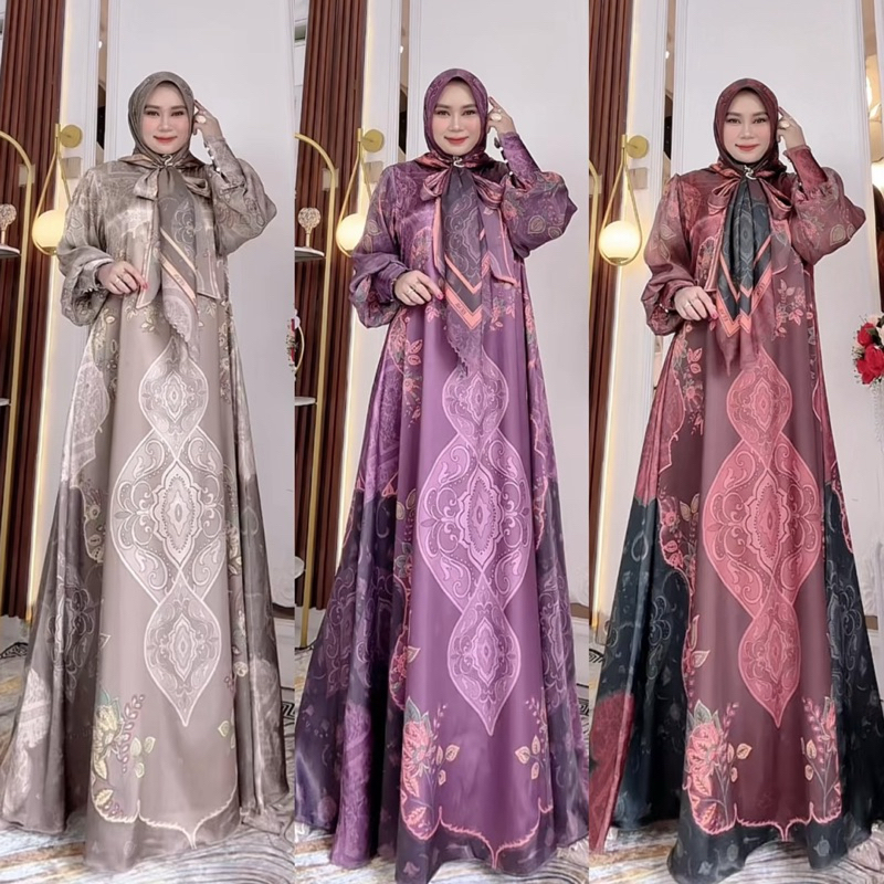 Gamis Set Hijab Syari Eeva Syari / Yodizein Syari Muslimah