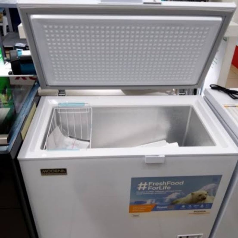 Chest Box Freezer MODENA MD 0211 MAWH - 200 Liter