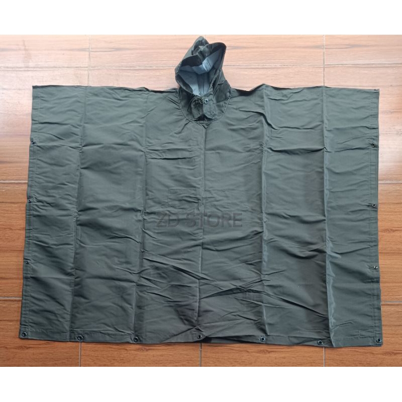 DISKON JAS HUJAN PONCO HIJAU JATAH BRIMOB/PONCO WATERPROOF HIJAU POLRI