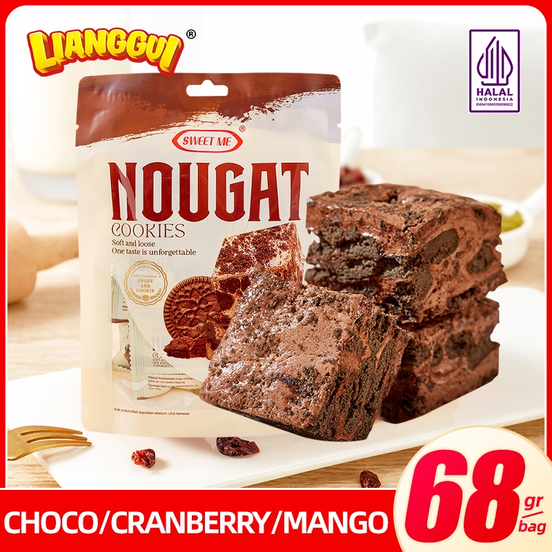 

[HALAL] SWEET ME Enak Snack Nougat Chocolate/Nougat Cranberry/Nougat Mango Viral Cake Aneka Rasa Kue 68 GR Kue Lebaran Best Seller Enak Cemilan