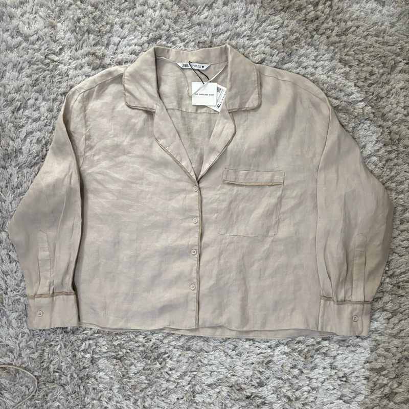 (new) SALE Zara Linen Shirt - (xl)