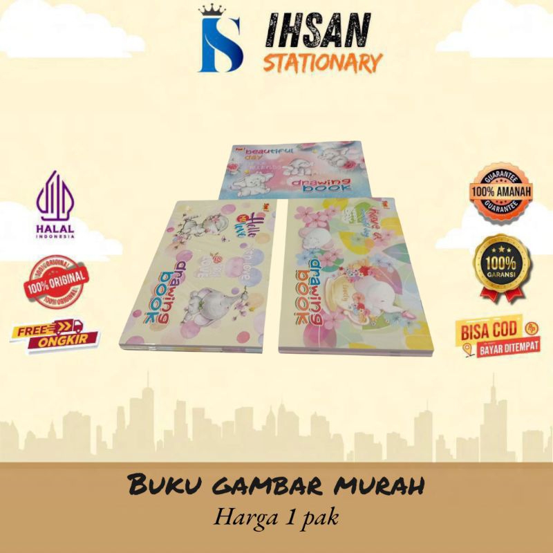 

(HARGA PROMO) Buku Gambar A4 Murah Isi 10 Buku (1 Pack)