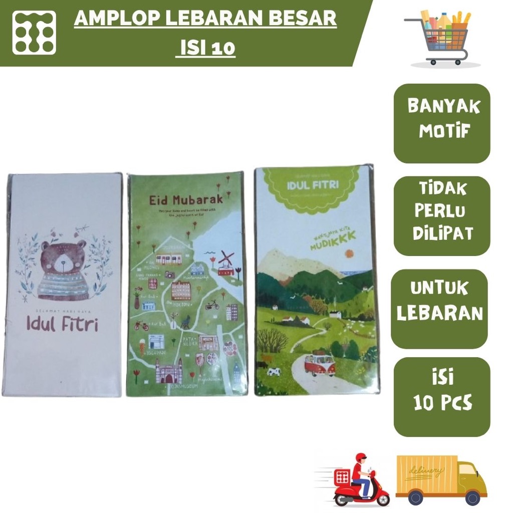

Amplop Lebaran Besar ISI 10 Banyak Motif