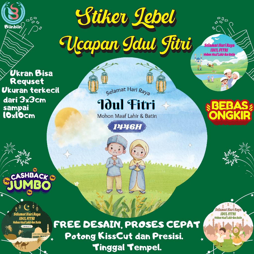 

Stiker Ucapan Idul Fitri 2025, Stiker Custom, Stiker Lebaran, Stiker Kemasa, Stiker Kuker