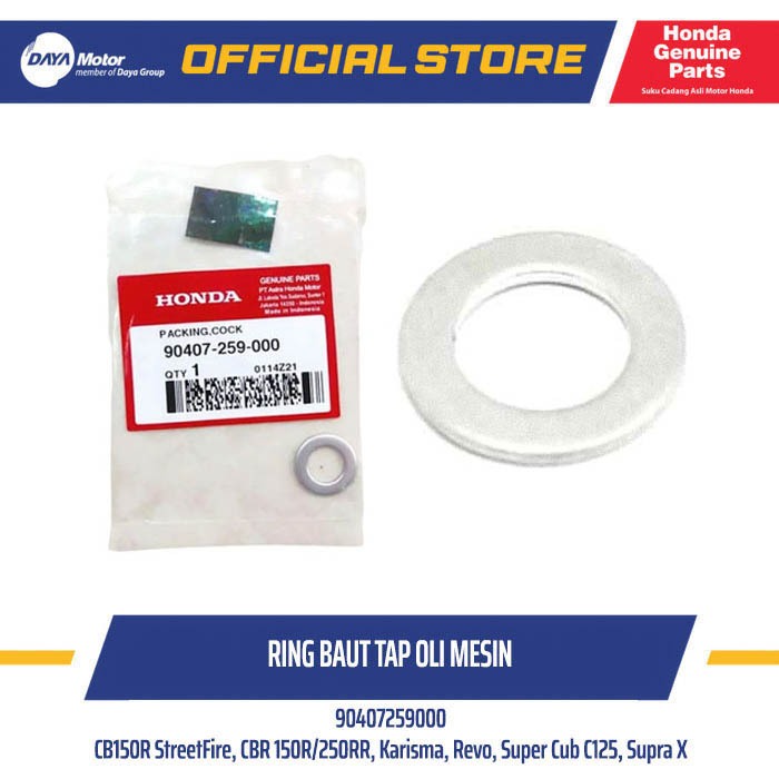 90407259000 PACKING COCK Ring Baut Tap Oli Mesin