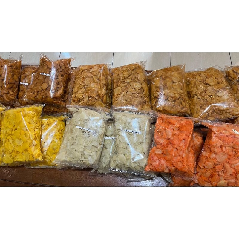 

keripik cimoring(cimol kering)