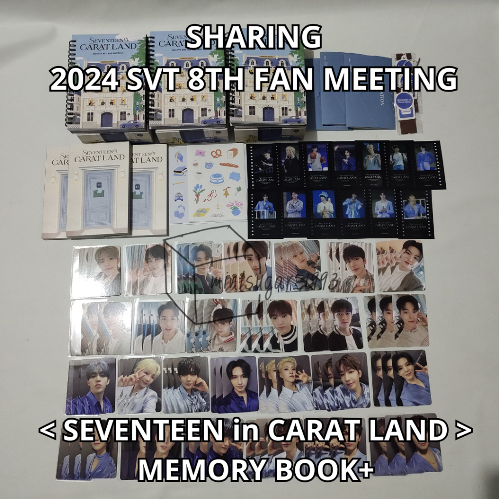 [ READY STOCK NEW OFFICIAL ] SHARING SATUAN 2024 SVT 8TH FAN MEETING < SEVENTEEN in CARAT LAND > MEM