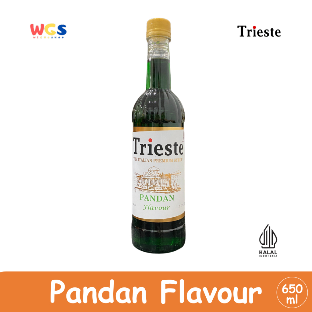 

Trieste Pandan Flavour Premium Syrup 650ml – Sirup Pandan untuk Minuman & Kue