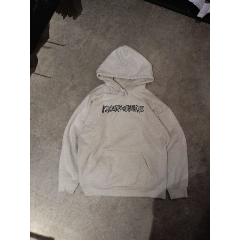Hoodie Fucking Awesome Acupuncture Light Grey Original Second Bekas
