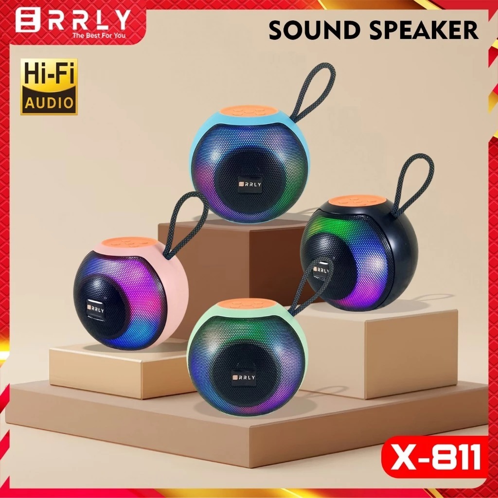 Speaker Bluetooth Wireless X811 LED RGB light Speker Portable Power Bass kekinian dan best seller