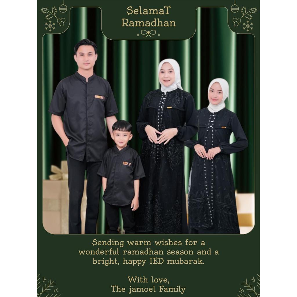 zayana sarimbit gamis ibu ayah anak series/ gamis zayana/ set gamis sarimbit jamoel fashion lbw