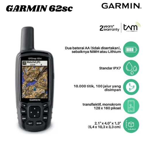 GPS Garmin 62sc / GPS Garmin 62sc Bekas