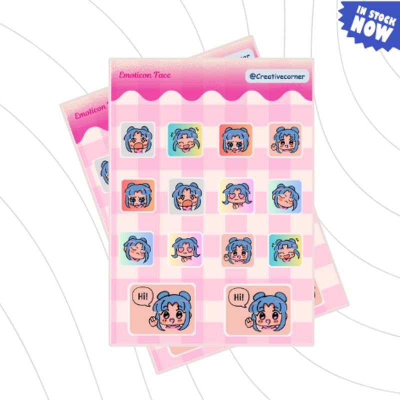 

Sticker Sheet Pack | Emoticon | Waterproof | aesthetic sticker