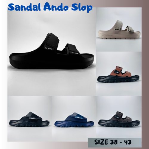 Sandal Ando Gemoy,Humble,Top 02 Size 38-43 sendal selop pria kekinian cowok casual original terbaru
