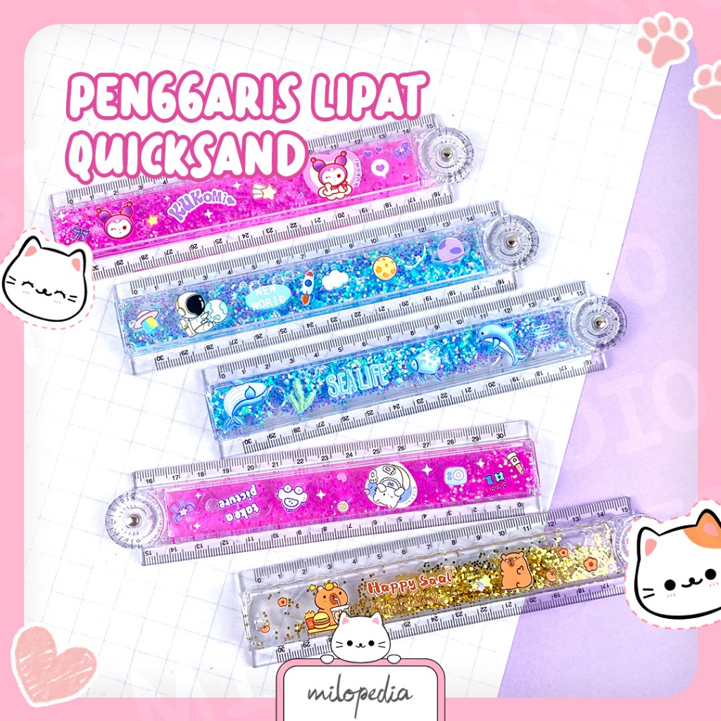 

PENGGARIS LIPAT FANCY WATER GLITTER KARAKTER