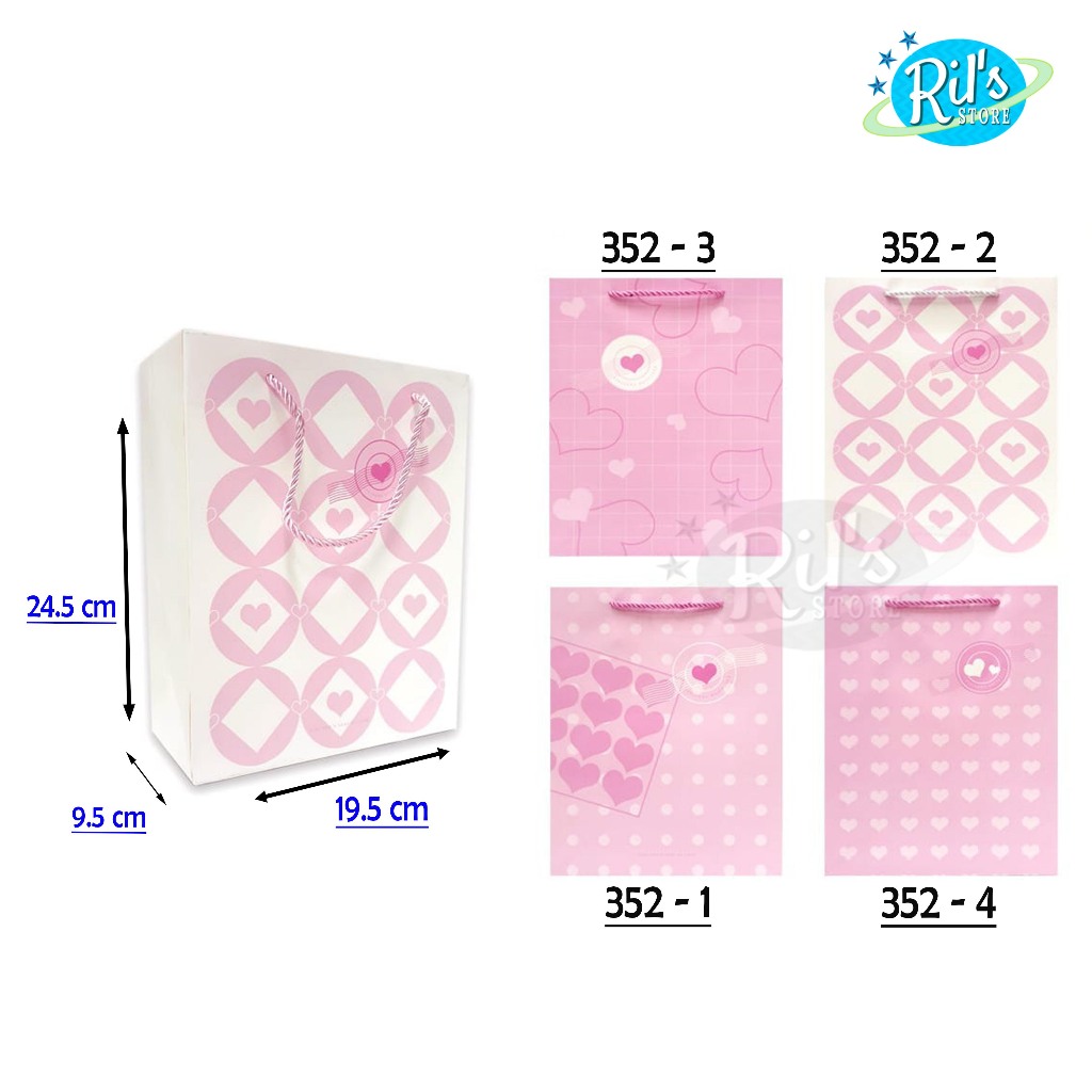

iDk90 Paperbag Glossy Premium Kecil 19.5x9.5x24.5 CM - Paperbag Party - Kado - Tas Kecil 19.5 x 9.5