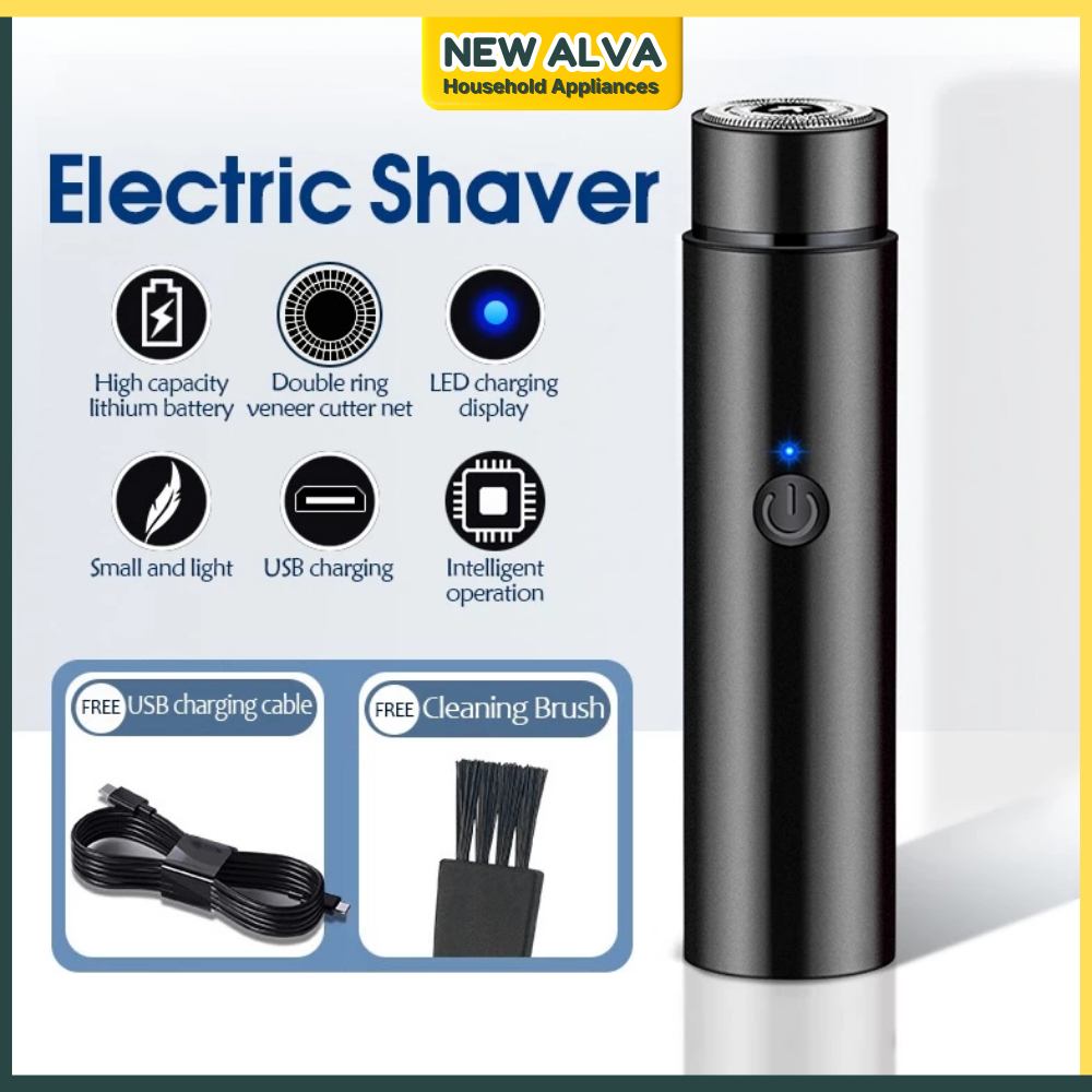 Alat Cukur Elektrik Mini Portable USB - Pisau Cukur Jenggot Recaharge Cukur Kumis Jenggot Bulu Ketia