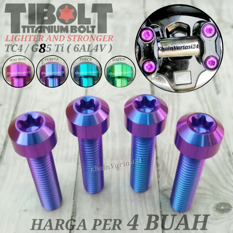 Baut Titanium Raiser stang Beat street Pcx Adv 150 160