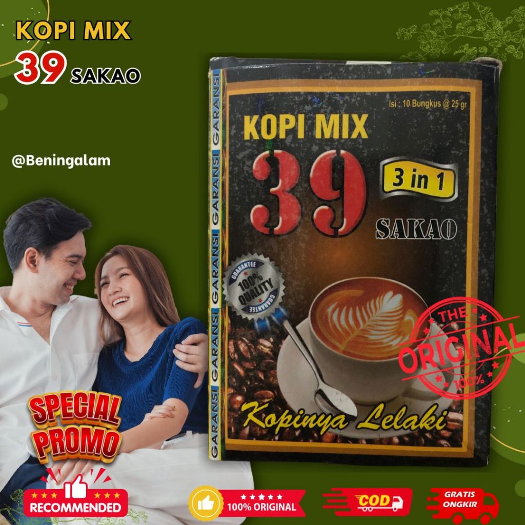 

Kopi Sakao 39 Mix Original 10 Sachet
