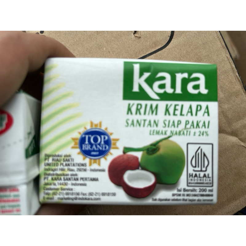 

Kara Krim kelapa santan kelapa siap pakai 200ml