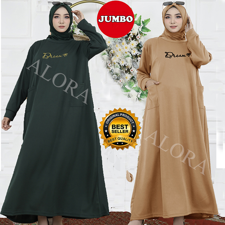 GAMIS JUMBO POLOS WANITA LD 120 LD 130 LD 140 - GAMIS JUMBO WANITA