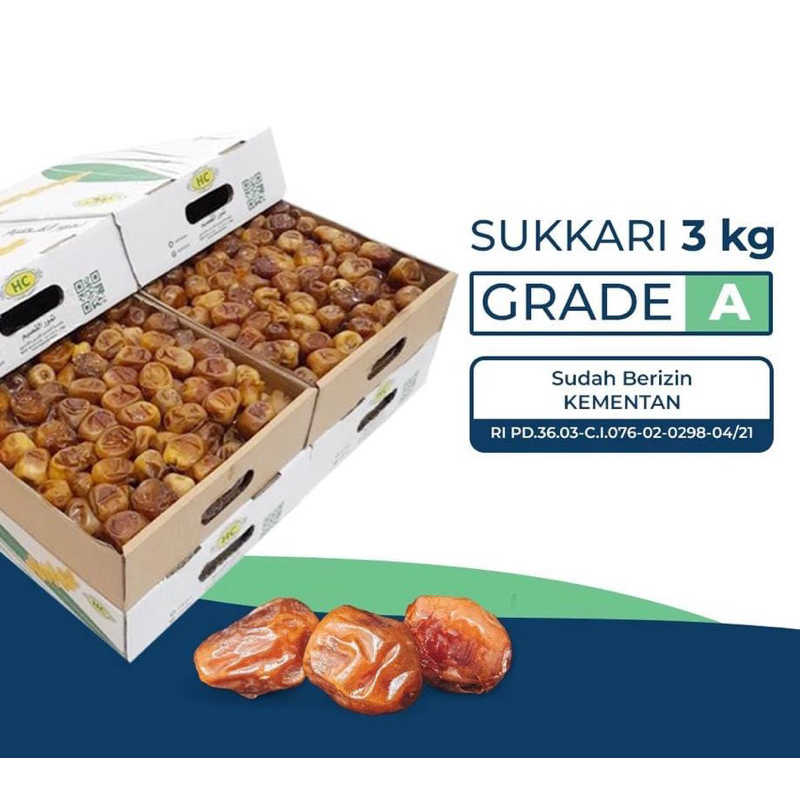 

kurma sukari 1dus/3kg kualitas ok harga bersahabat