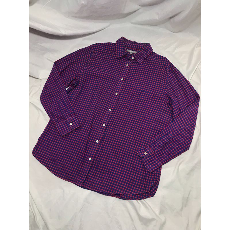 TawarAjaYuk > Uniqlo Plaid/Flanel Shirt - Red/Blue (Atasan/Kemeja)|Preloved/2nd/Second/Bekas|Laki-La