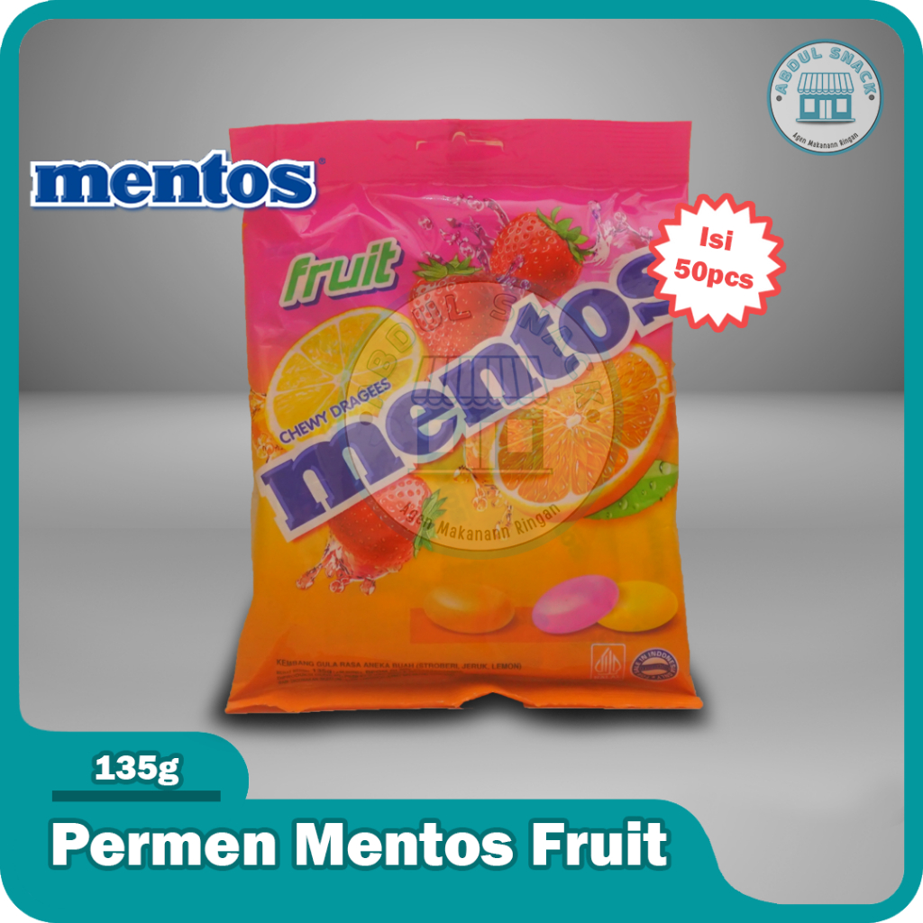 

Permen Mentos Mint dan Fruit Pack Isi 50pcs / 135g