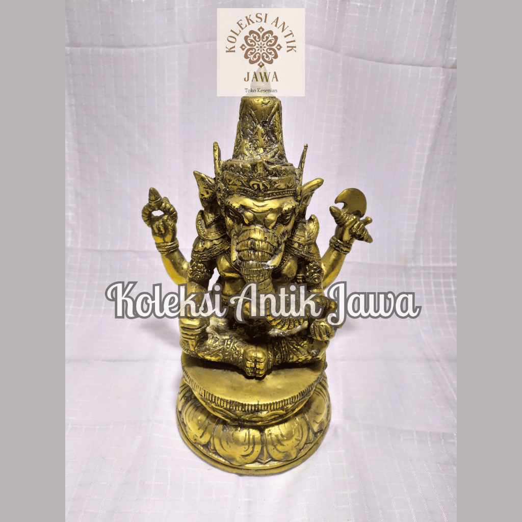 Patung Dewa Ganesha Kuningan (Besar)
