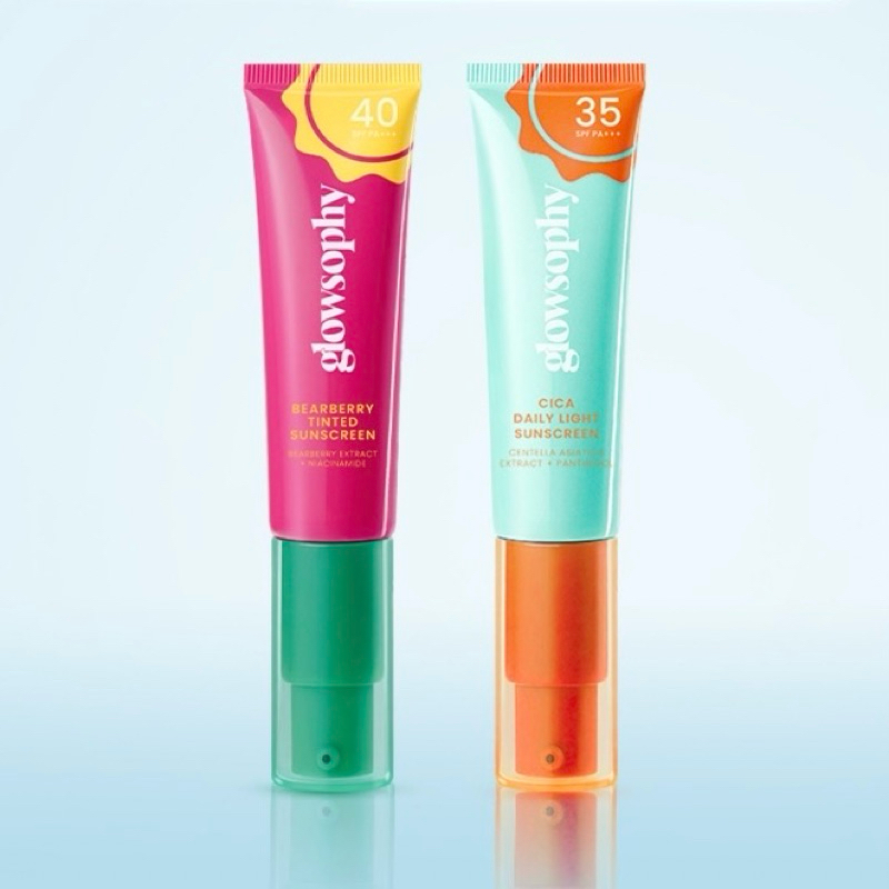 Glowsophy Tinted Sunscreen || Cica daily light Sunscreen