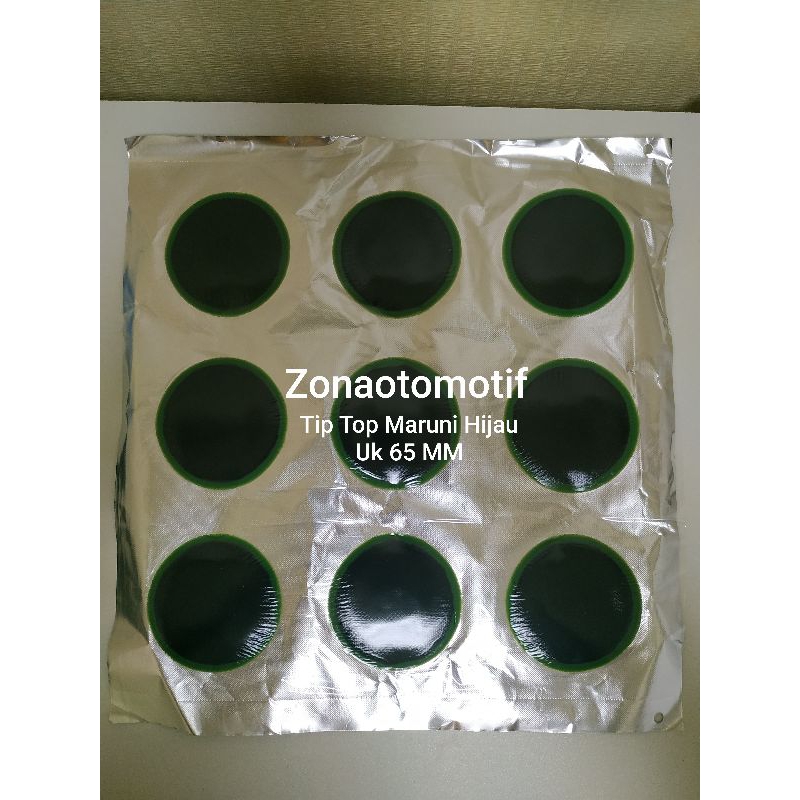 Tambalan Tip Top Maruni Hijau 65 MM