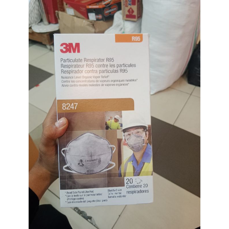 Masker Respilator 3M R95 tyep 8247 / Masker Safety Murah Original