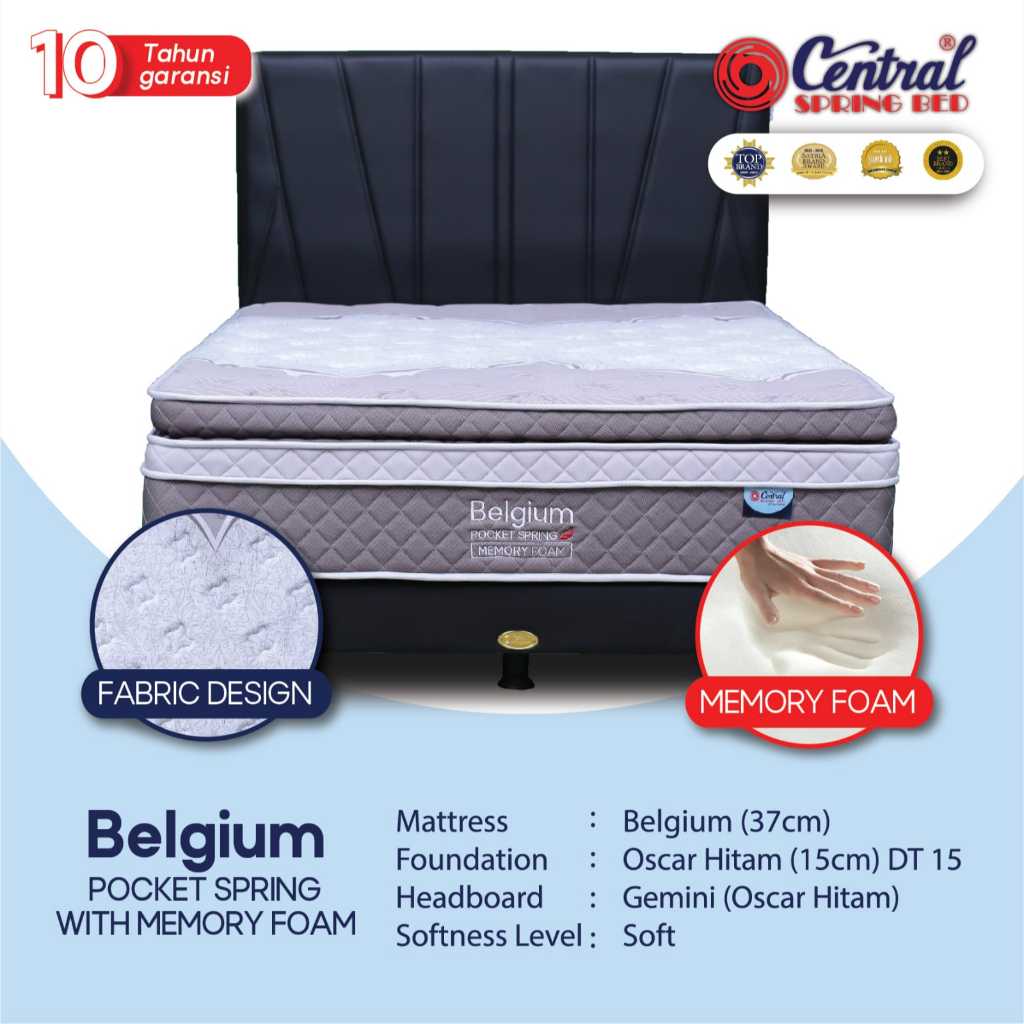 Central Springbed Legacy Imperium Belgium Pocket Spring