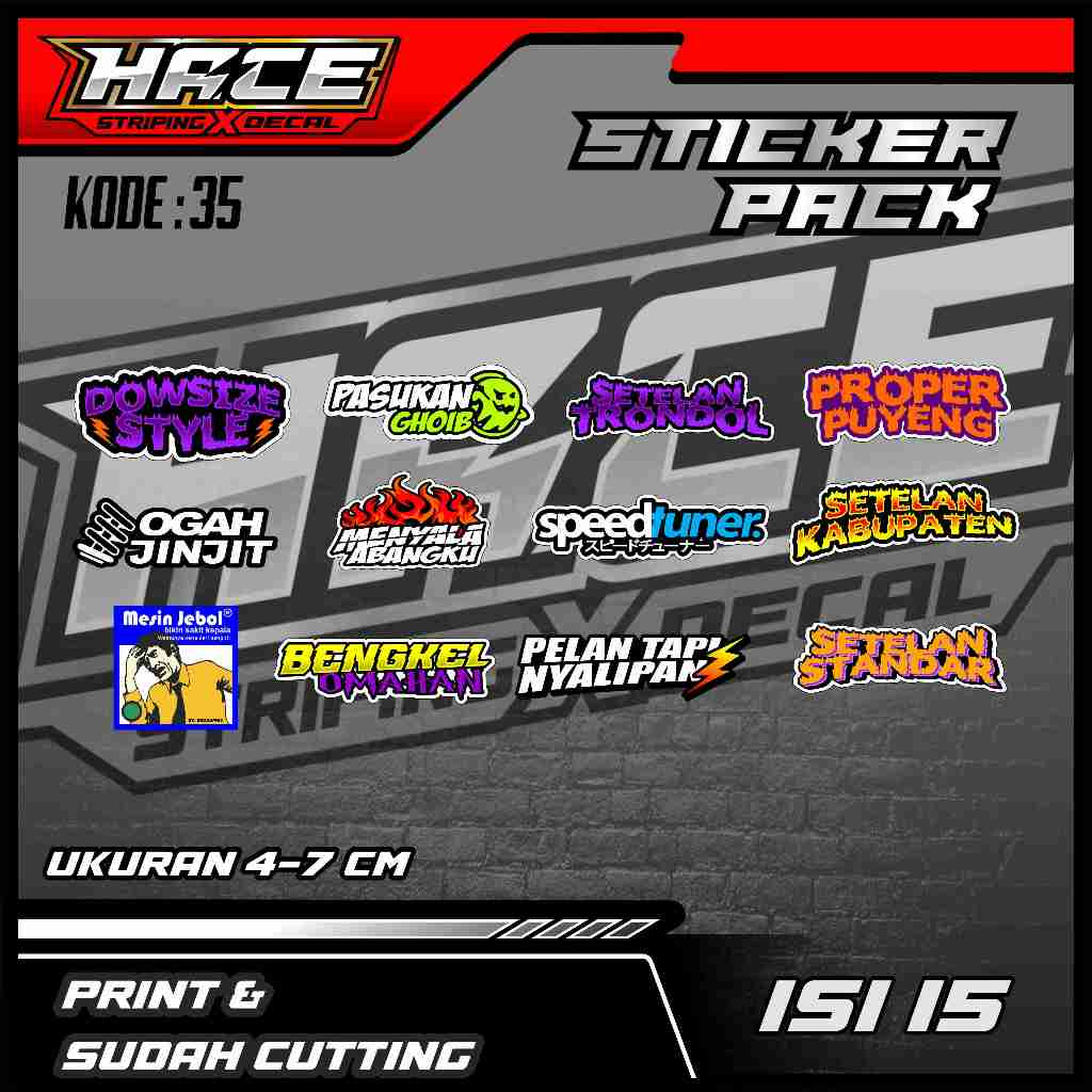 

STIKER RANDOM AESTHETIC LOGO BRAND ANTI AIR - STIKER LAPTOP CASE HP HELM MOTOR KOPER PART 08