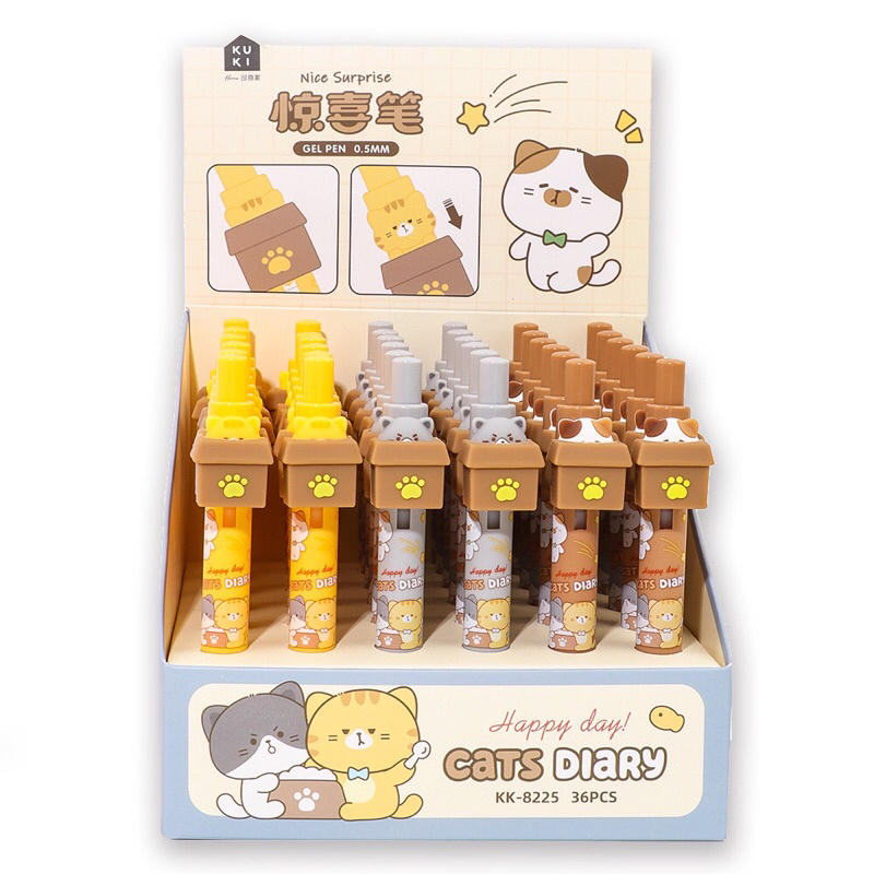 

PEN KUKI CATS DIARY 3 PCS 0,5