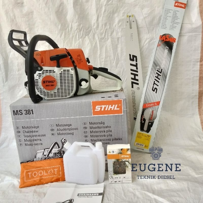 TERMURAH CHAINSAW / SENSO BESAR MS 381 STIHL MESIN GERGAJI KAYU BAR 25 INCH STIHL NEW ORIGINAL