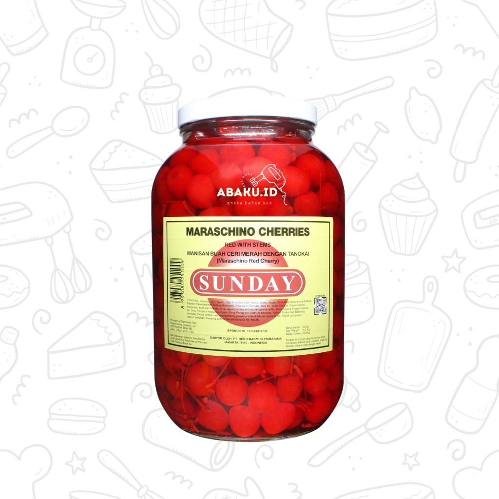 

BUAH CHERRY TANGKAI/MANISAN (REPACK) 100 GR