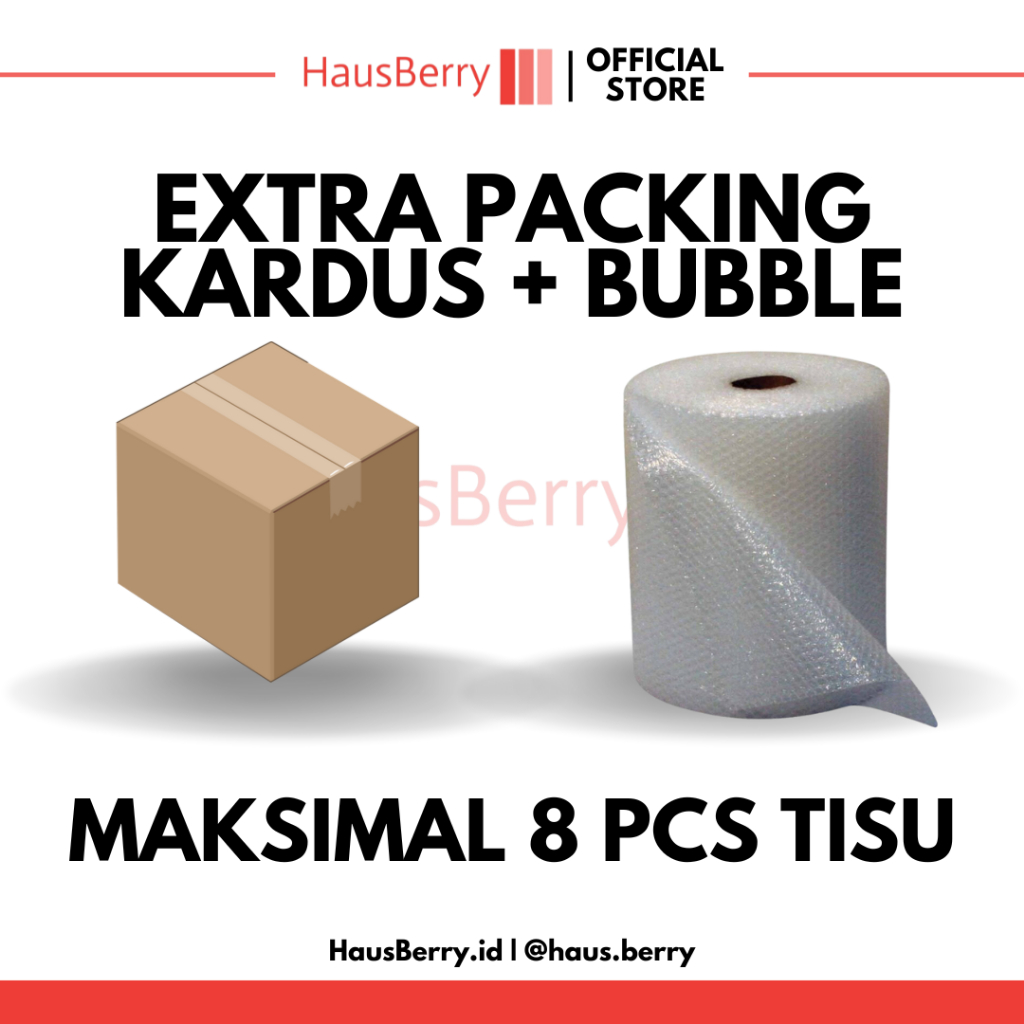 

[EXTRA BUBBLE + KARDUS] Packing Tambahan Untuk Maksimal 8 Pack Tissue