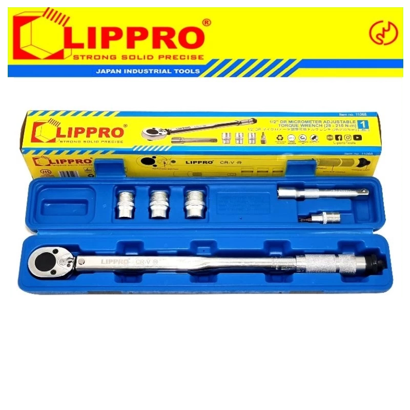LIPPRO Kunci Torsi Momen LIPPRO Kunci Torsi Momen 1/2 Inch Torque Wrench 28 - 210 Nm