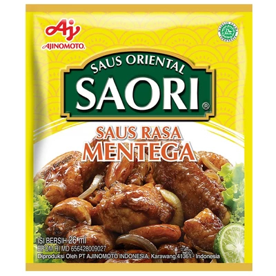 

SAORI Saus Mentega Oriental Sachet 26 ml