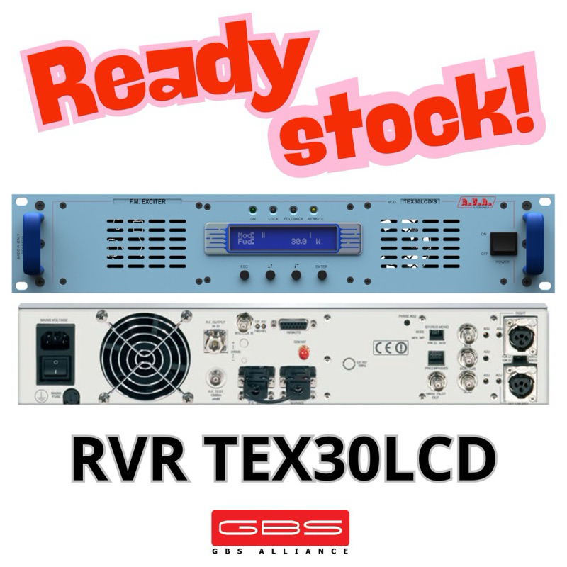 RVR TEX 30W EXCITER PEMANCAR
