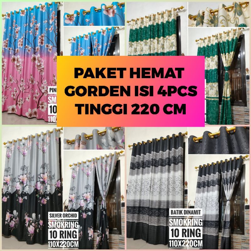 NEW GORDEN RING/GORDEN SMOKRING/GORDEN PINTU/GORDEN PINTU /Gorden Jendela Ring Paket Murah isi