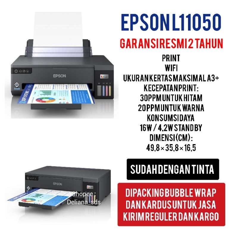 Printer Epson L11050 Print A3 Wifi Garansi Resmi 2 Tahun Printer Epson L11050 Wifi Print A3 Printer 