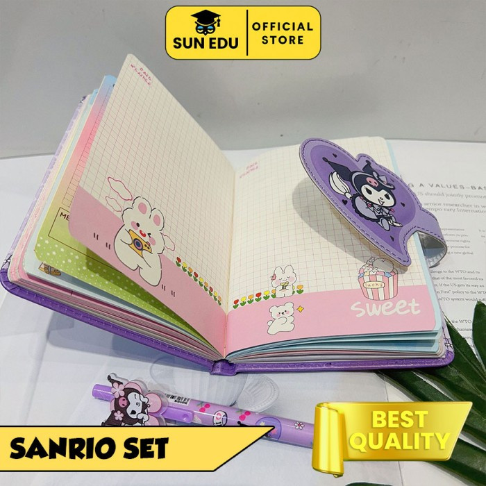 

Promo 2 in 1 Gift set notebook Buku tulis cute Kertas Magnet Paper Sekolah Stationery