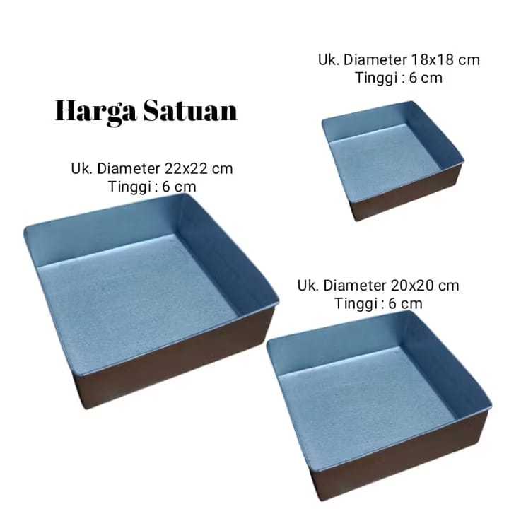 COD LOYANG KOTAK MINI 12 14 16 18 20 CM / LOYANG KUE LAPIS LEGIT / LOYANG KUE LAPIS MINI / LOYANG KU