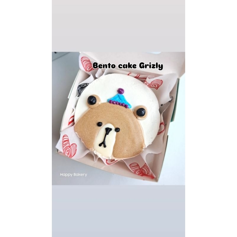 

Bento cake beruang Grizzly /korean cake