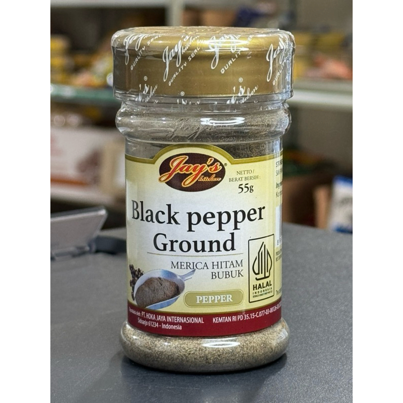 

Jay’s Kitchen Black pepper ground / merica hitam bubuk 55gr